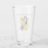 Personalisierte Funky Cool Giraffe Funny Geburtsta Glas (Rückseite)