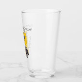 Personalisierte Funky Cool Giraffe Funny Geburtsta Glas (Links)