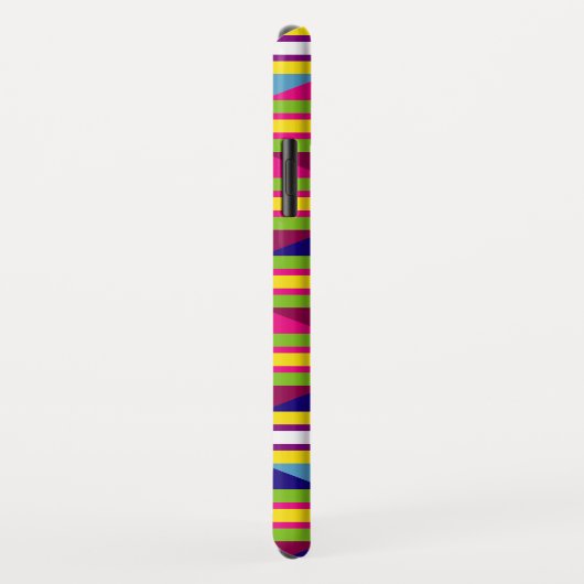 Personalisierte Funky Stripes, Dreiecke Case-Mate iPhone Hülle (Hinten/Rechts)