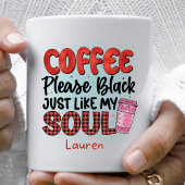 Personalisierte Funny Black Bitte Kaffee Tasse