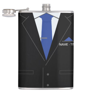 Personalisierte Funny Business Flasche mit Individ Flachmann
