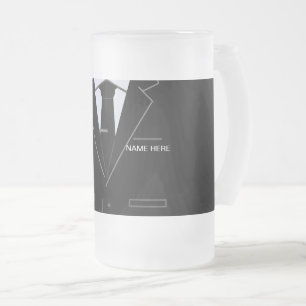 Personalisierte Funny Business-Geschenkgutscheine Mattglas Bierglas