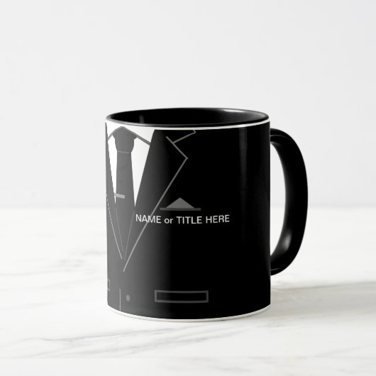 Personalisierte Funny Business Tasse Geschenk Schw (VorderseiteRechts)