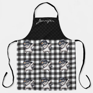 Personalisierte Funny Cat All-over Print-Schürze Schürze