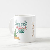 Personalisierte Funny Cat Crap Weihnachtsfeier Tas Kaffeetasse (Vorderseite Links)
