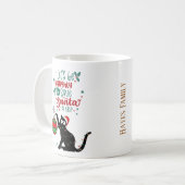 Personalisierte Funny Cat Mischief Tasse (Vorderseite Links)