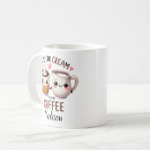 Personalisierte Funny Couples - Creme zu meinem Ka Kaffeetasse (Vorderseite Links)