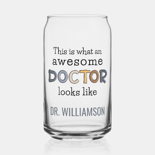 Personalisierte Funny Doctor-Geschenke | Phantasti Dosenglas (Vorderseite)