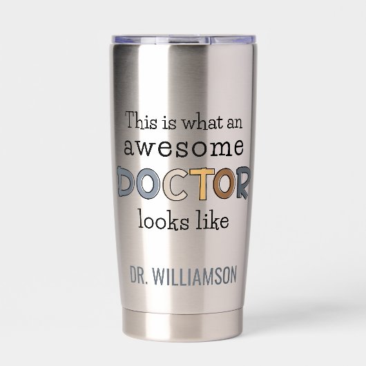Personalisierte Funny Doctor-Geschenke | Phantasti Thermobecher (Vorderseite)
