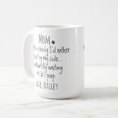 Personalisierte Funny Dog Mama Kaffeetasse (Vorderseite Links)