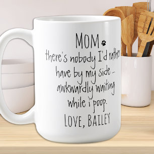 Personalisierte Funny Dog Mama Kaffeetasse