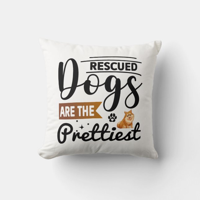 Personalisierte Funny Dog Quote Designs Kissen (Vorderseite)