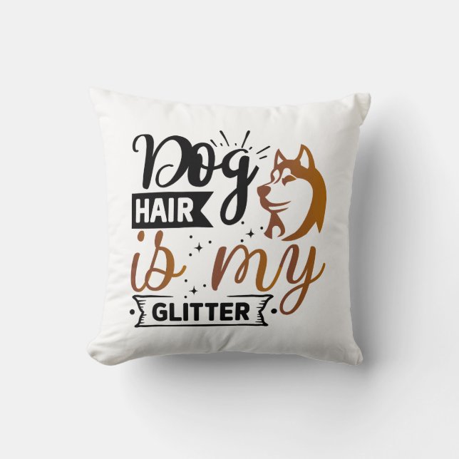 Personalisierte Funny Dog Quote Designs Kissen (Vorderseite)