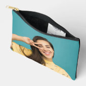 Personalisierte Funny Face Custom Foto Makeup Tasc Zubehörtasche (Offen)