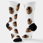 Personalisierte Funny Face Foto Socks Socken (Gewinkelt)