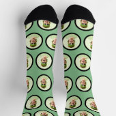Personalisierte Funny Face Foto Socks Socken (Oben)