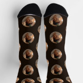 Personalisierte Funny Face Foto Socks Socken (Oben)