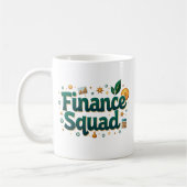 Personalisierte Funny Finance Squad Kaffeetasse (Links)