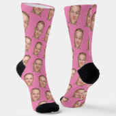 Personalisierte Funny Foto Face Socks Socken (Gewinkelt)