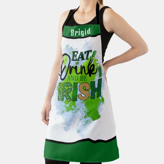 Personalisierte Funny Irish Beer Lover Womens & Me Schürze (InSitu)