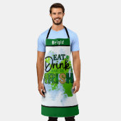 Personalisierte Funny Irish Beer Lover Womens & Me Schürze (Getragen)