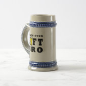 PERSONALISIERTE Funny Irish Keramik Beer Stein Bierglas (Vorderseite Links)