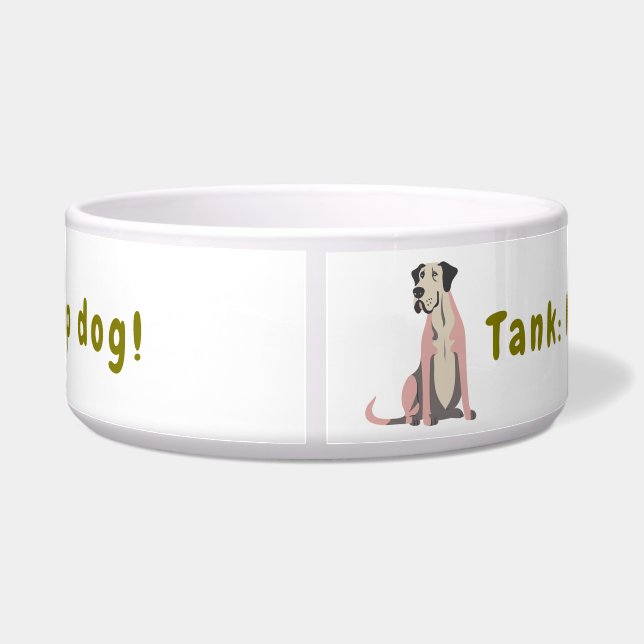 Personalisierte Funny Large Dog Bowl-Custom Pet Bo Napf (Rückseite)