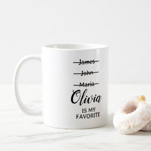 Personalisierte Funny Lieblings-Tasse, lustiges Ge Kaffeetasse