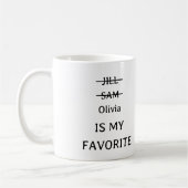 Personalisierte Funny Lieblings-Tasse, lustiges Ge Kaffeetasse (Links)