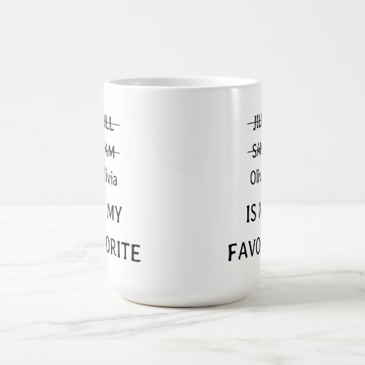 Personalisierte Funny Lieblings-Tasse, lustiges Ge Kaffeetasse (Mittel)