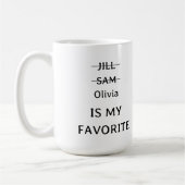 Personalisierte Funny Lieblings-Tasse, lustiges Ge Kaffeetasse (Links)