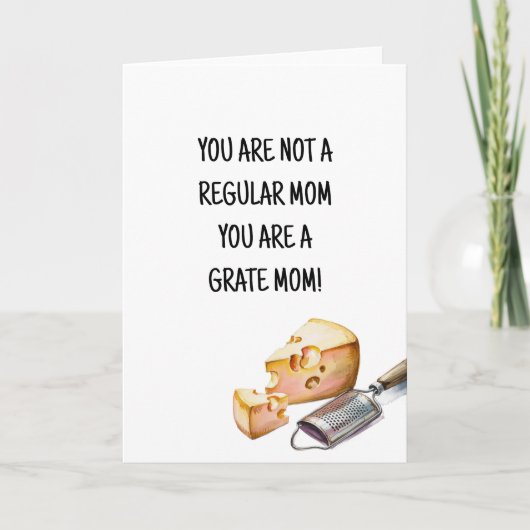 Personalisierte Funny Mama, Oma Mütter Tageskarte Dankeskarte (Vorderseite)