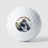 Personalisierte Funny Novelty Gorilla Lehren Golfball (Vorderseite)