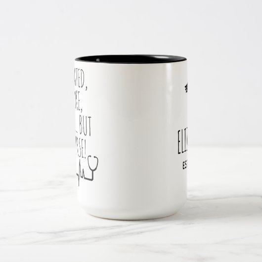Personalisierte Funny Nurse Abschluss Tasse für Kr (Mittel)