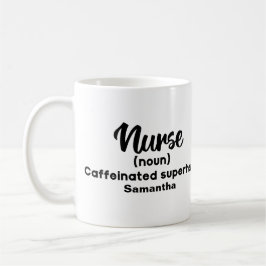 Personalisierte Funny Nurse Definition Kaffeetasse