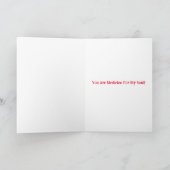 Personalisierte Funny Nurse Valentine Card Feiertagskarte (Innenseite)