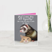 Personalisierte Funny Pet Foto Vatertag Card Karte (Vorderseite)