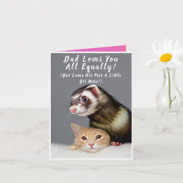 Personalisierte Funny Pet Foto Vatertag Card Karte