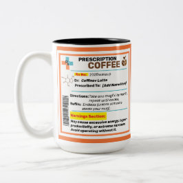 Personalisierte Funny Prescription Kaffee Tasse
