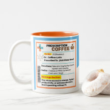 Personalisierte Funny Prescription Kaffee Tasse