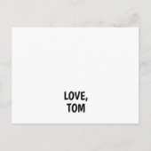 Personalisierte Funny Rowing Happy Geburtstagskart Postkarte (Rückseite)