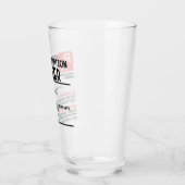 Personalisierte Funny RX Bierverschreibungen Glas (Links)