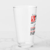 Personalisierte Funny RX Bierverschreibungen Glas (Rechts)