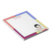 Personalisierte Funny Sarcastic Retro Lady Notizblock (angewinkelt)