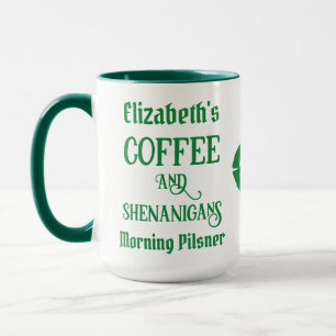 Personalisierte Funny St Patrick's Day Grüne Lippe Tasse