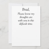 PERSONALISIERTE Funny Wedding Sympathy Card für Gr (Rückseite)