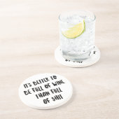 Personalisierte Funny Wine Bar Quotes I Getränkeuntersetzer (Seite)