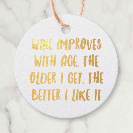 Personalisierte Funny Wine Bar Quotes XI Geschenkanhänger (Vorderseite)