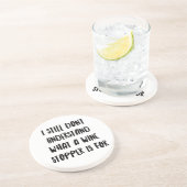 Personalisierte Funny Wine Bar Quotes XII Getränkeuntersetzer (Seite)