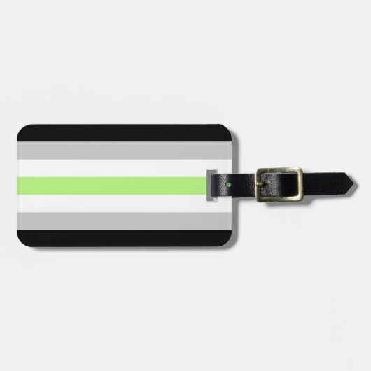 Personalisierte für die Agenderflagge Gepäckanhänger (Vorderseite horizontal)